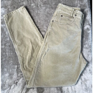 Sigrid Olsen Tan Velvet High Rise Tapered Jeans Pants Womens Size 8